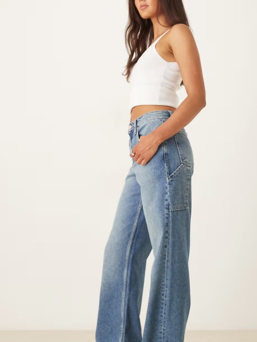 Free People  We The Free Tinsley Baggy Mid Rise Straight Leg Jeans Size 27